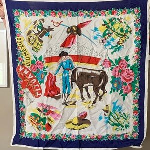 Vintage silk head scarf